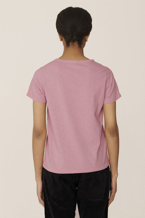 Day Garment Dyed Organic Slub Jersey Tee - Pink