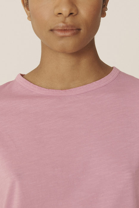 Day Garment Dyed Organic Slub Jersey Tee - Pink