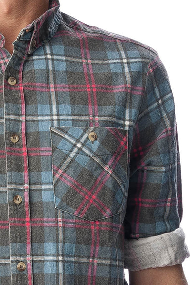 Tradie Check Shirt - Faded Blue