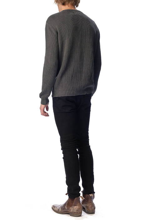 Worn Rib Knit - Charcoal