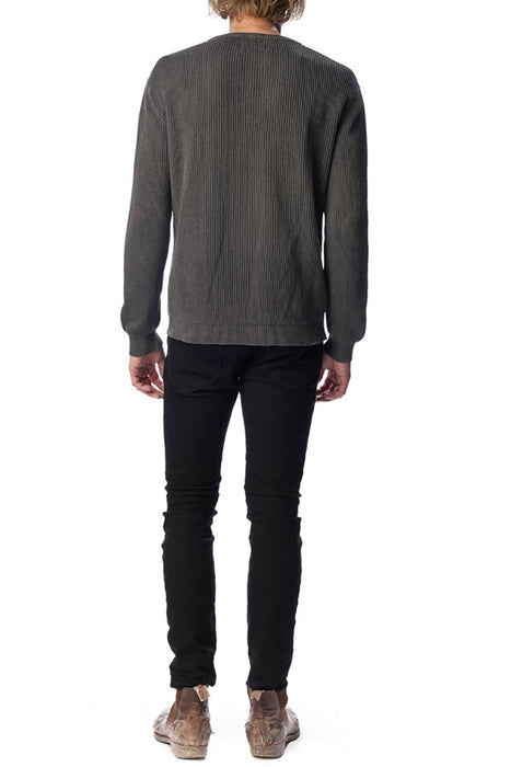 Worn Rib Knit - Charcoal