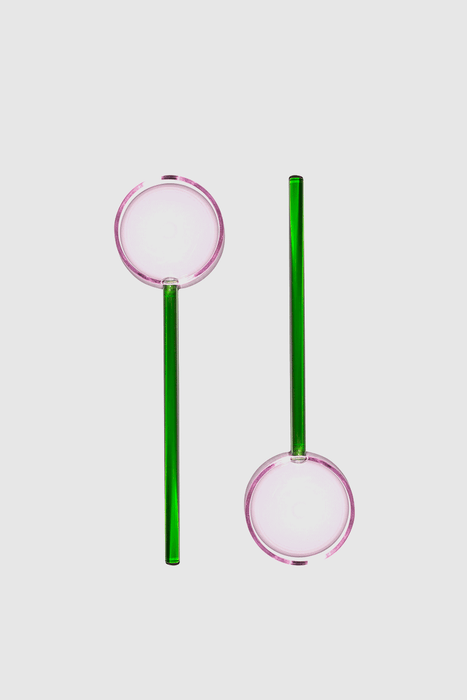 Salad Servers - Pink + Green