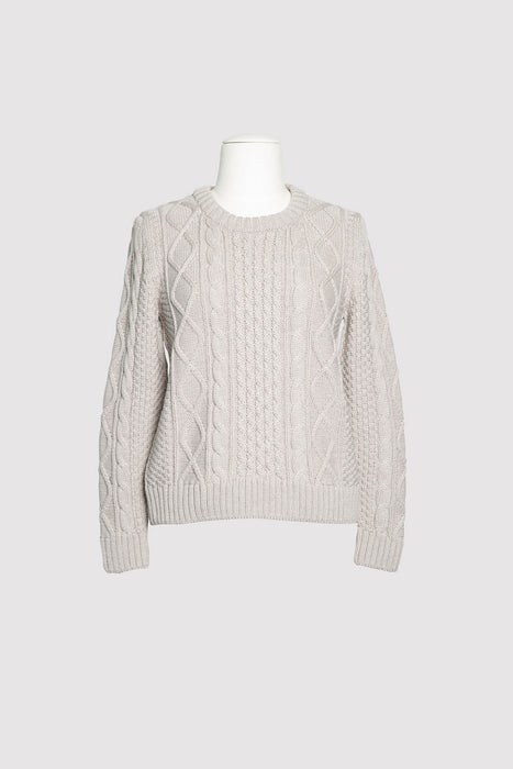 Yale Cable-Knit Sweater - Oatmeal