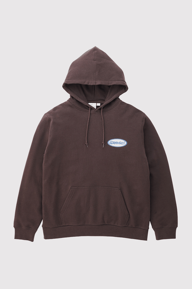Gramicci Oval Hooded Sweatshirt - Deep Brown