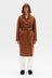 Sadie Single Breasted Coat - Burnt Ochre