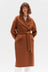 Sadie Single Breasted Coat - Burnt Ochre