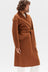 Sadie Single Breasted Coat - Burnt Ochre