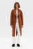 Sadie Single Breasted Coat - Burnt Ochre