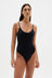 Scoop Neck One Piece - Black