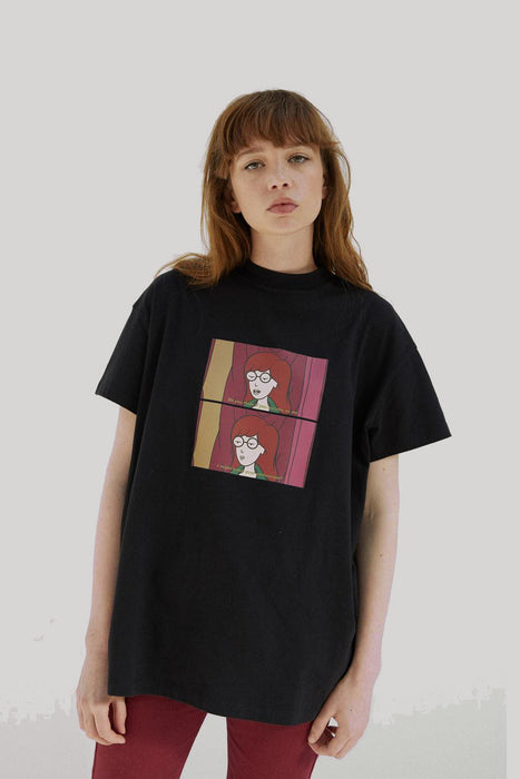 Daria Sighs Oversize Tee - Black