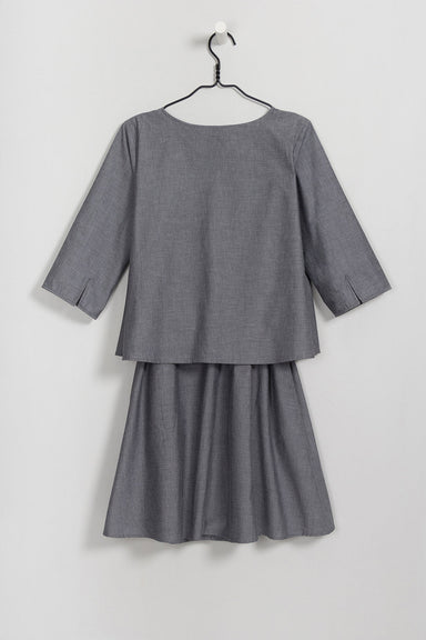 Stack Dress - Navy Chambray