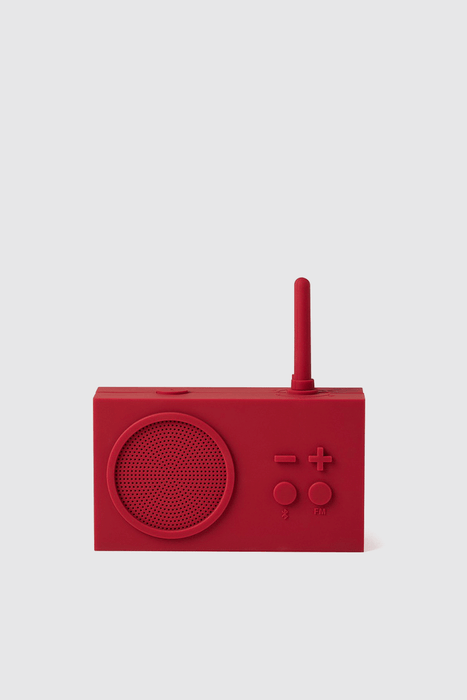 Tykho 3 FM Radio & Bluetooth Speaker - Dark Red
