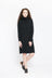 Tube Neck Knit Dress - Black