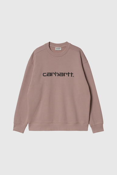 W' Carhartt Sweat - Earthy Pink/Black