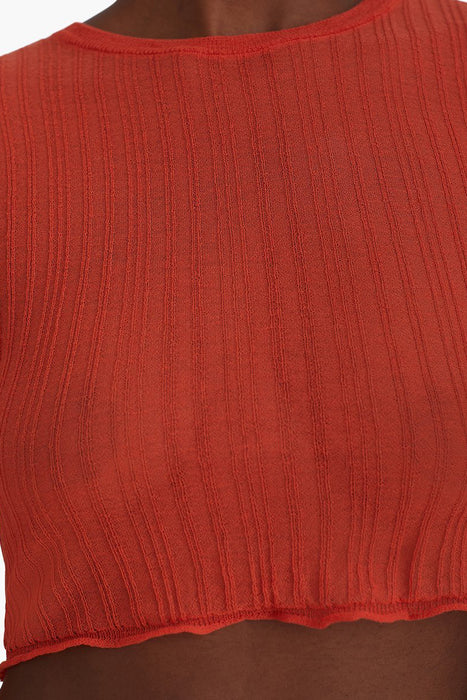 Neng Long Sleeve Top - Red