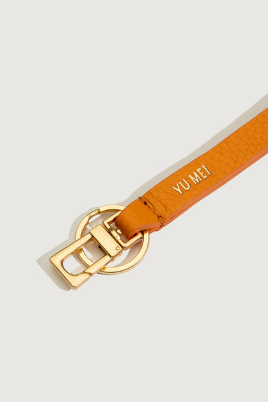 Key Fob - Tangerine Deer Nappa