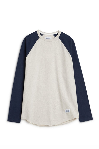 Aske Perforated L/S - Ecru/Navy