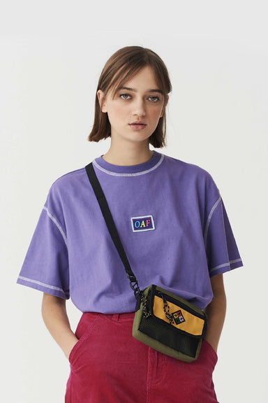 Contrast Stitch Oaf T-Shirt - Purple