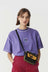 Contrast Stitch Oaf T-Shirt - Purple