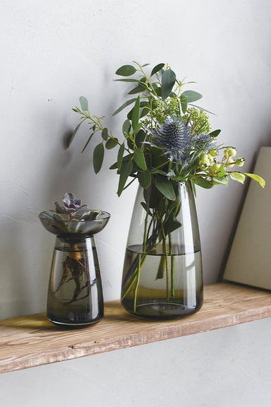Aqua Culture Vase Small - Grey Glass