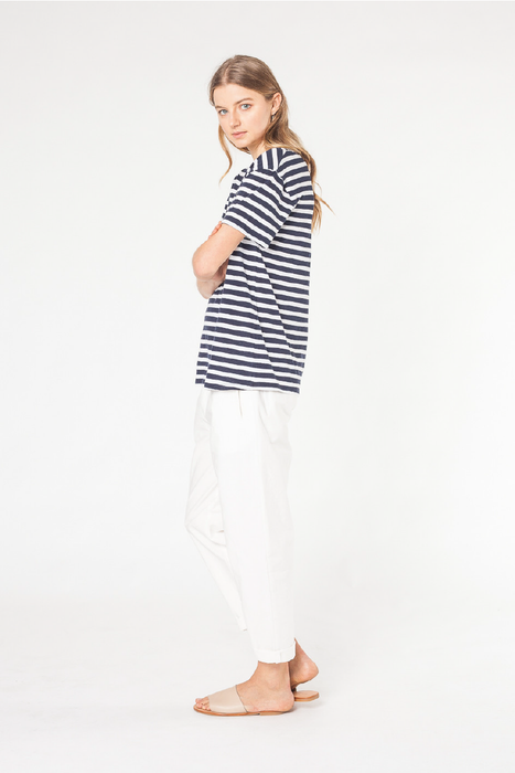 Abode Linen Tee - Stripe