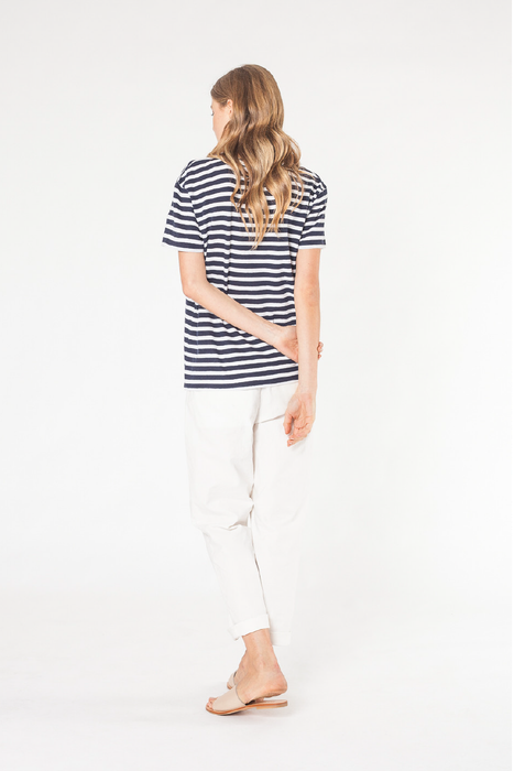 Abode Linen Tee - Stripe