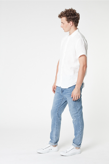 Staple Linen S/S Shirt - White