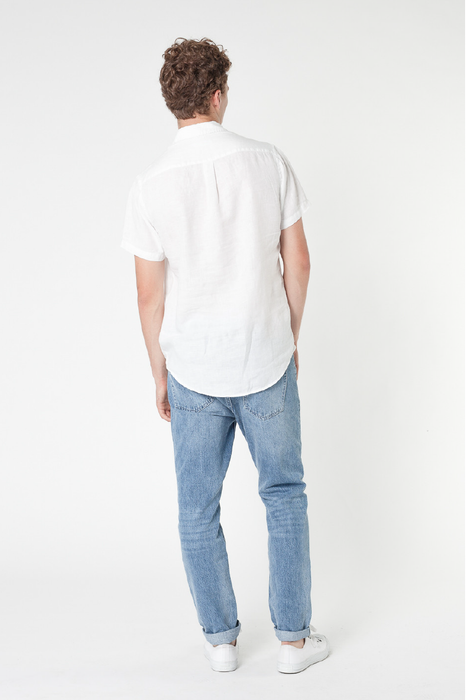 Staple Linen S/S Shirt - White