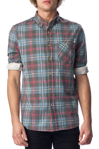 Tradie Check Shirt - Faded Blue