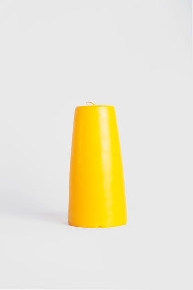 90x180mm Cone Candle - Yellow