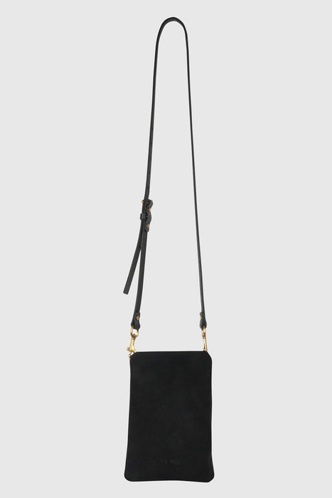 1/8 Kat Pouch - Black Suede