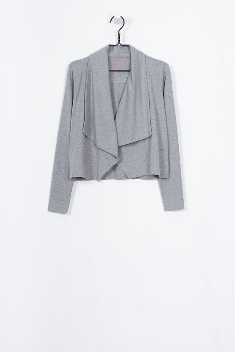 BB Drape Cardigan - Grey Marl