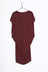 Building Block Drape Dress - Burgundy