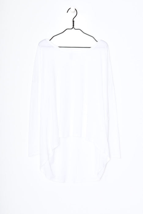 Building Block Drape Top - White