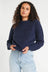 Fluffy Sailor Sweater - Navy