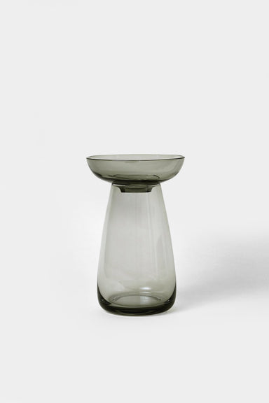 Aqua Culture Vase Large - Grey Glass