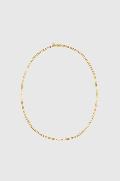 Paperclip Light Necklace - Gold Plated