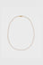 Micro Pearl Necklace - 9ct Yellow Gold