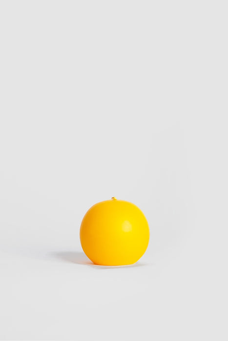 90x85mm Large Ball Candle - Yellow