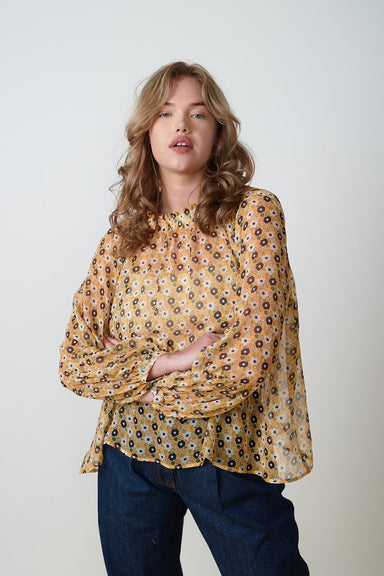 Beekeeper Blouse - Yellow Floral