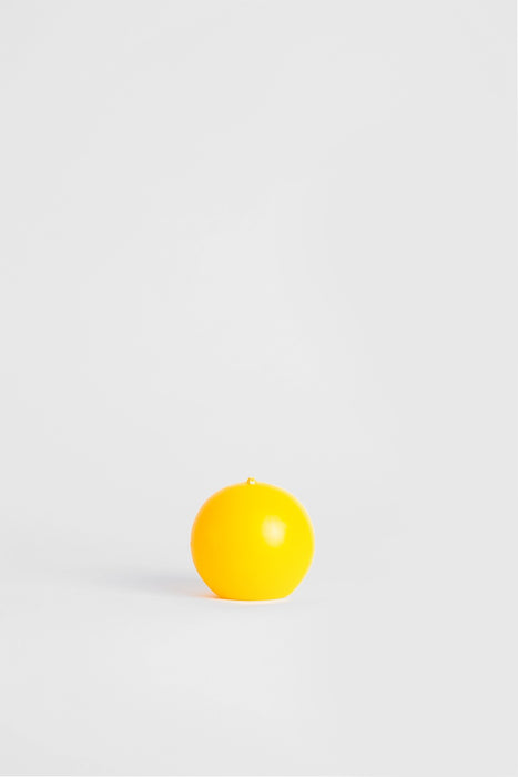 70x65mm Small Ball Candle - Yellow