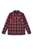 Check Flannel Overshirt - Red/Blue