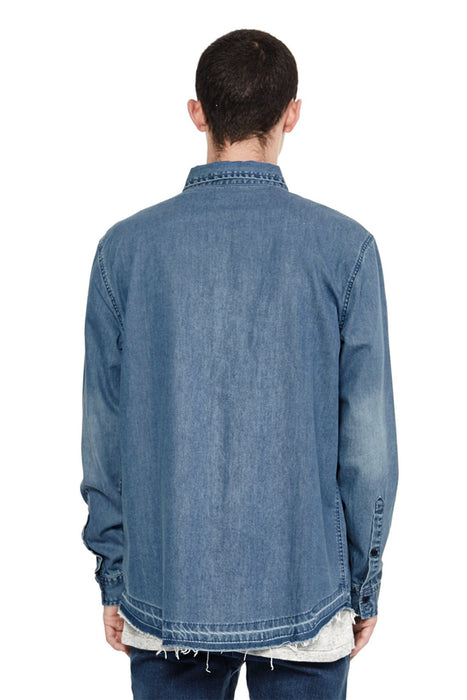 Chambray Shirt - Medium Blue