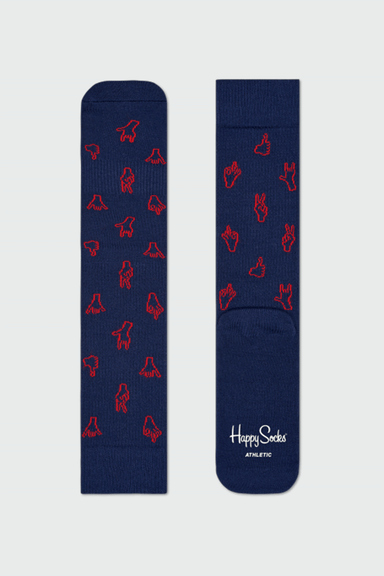 Athletic Hand Symbols - Navy/Red