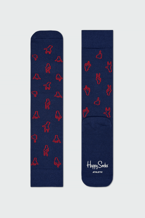 Athletic Hand Symbols - Navy/Red