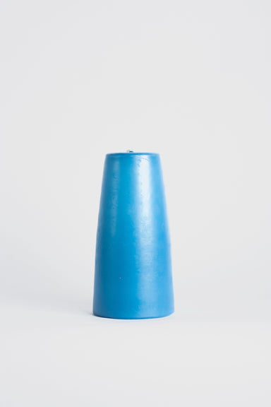 90x180mm Cone Candle - Lake Blue