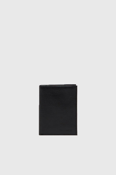 Crane Double Wallet - Black