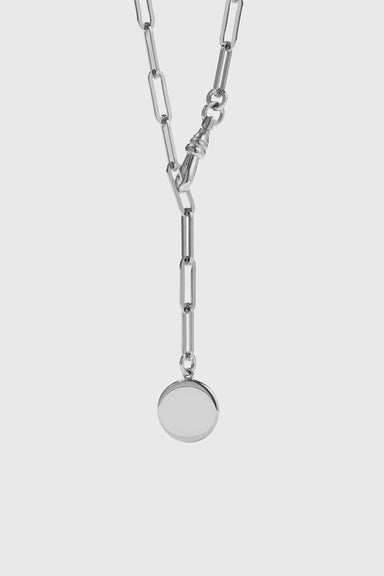 Solaire Paperclip Necklace - Sterling Silver