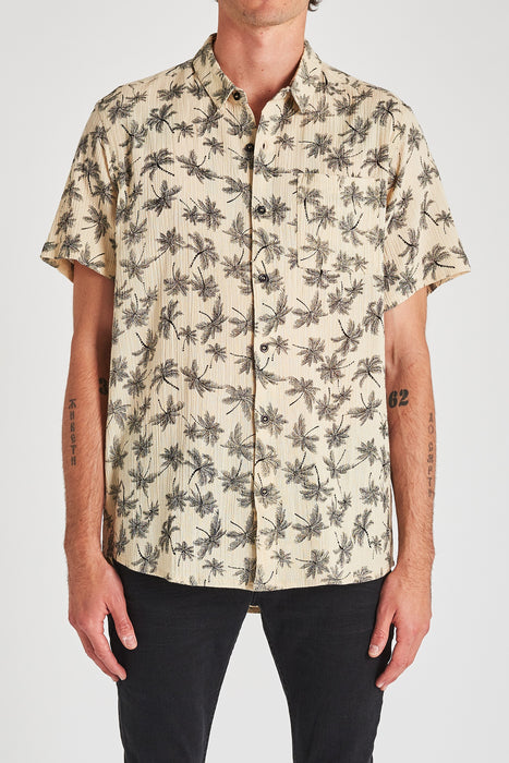 Bon Shirt Mono Palm - White