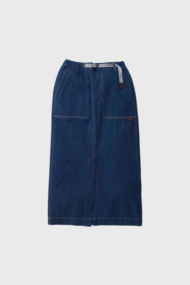 W's Long Denim Skirt - Dark Indigo